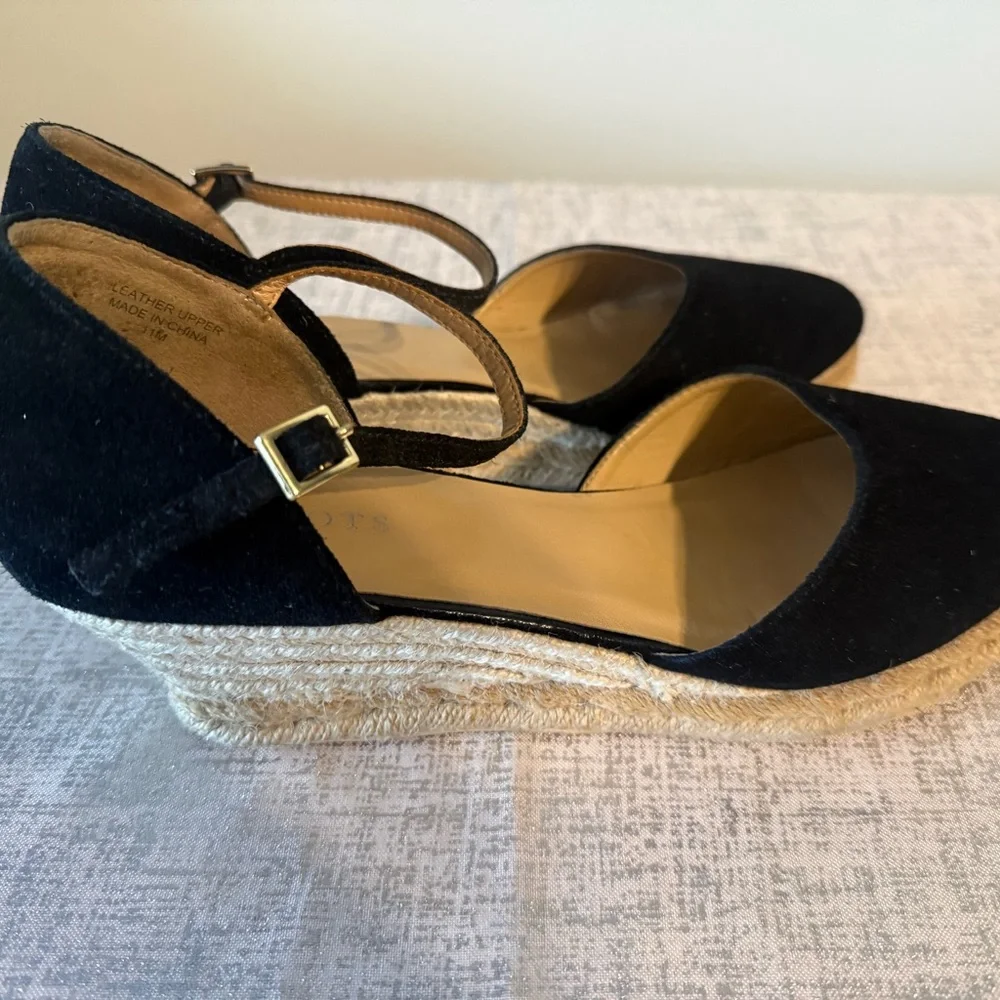 Talbots Black Espadrille Women's Shoes